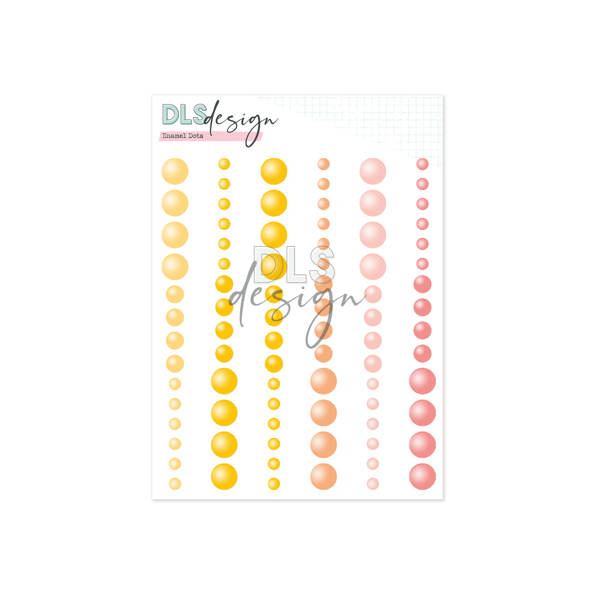 Enamel Dots Essentials Sunshine, Papaya & Coral
