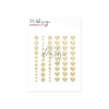 Enamel Dots Gold Glitter