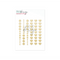 Enamel Dots Gold Glitter