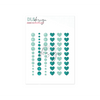 Enamel Dots Mint, Turquoise & Peacock Glitter