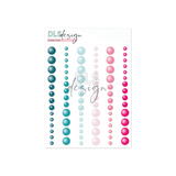 Enamel Dots Pink & Blue