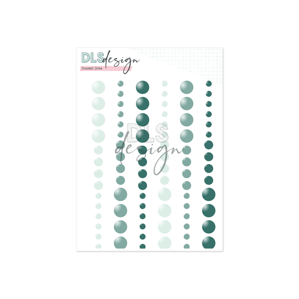Enamel Dots Seafoam
