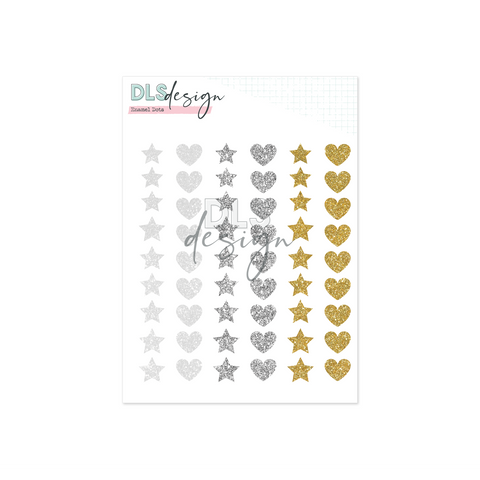 Enamel Shapes Glitter