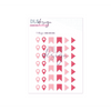 Enamel Shapes Pink