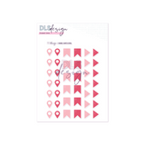 Enamel Shapes Pink