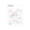Ephemera Basic Words Pink & Peacock
