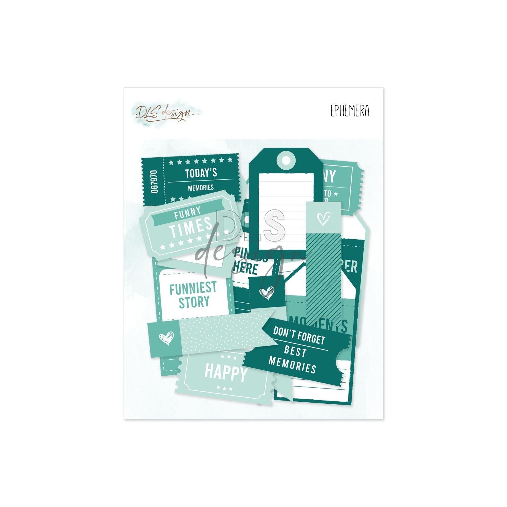 Ephemera Essential Tags Teal – DLS Design