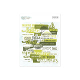 Ephemera Essentials Words Green