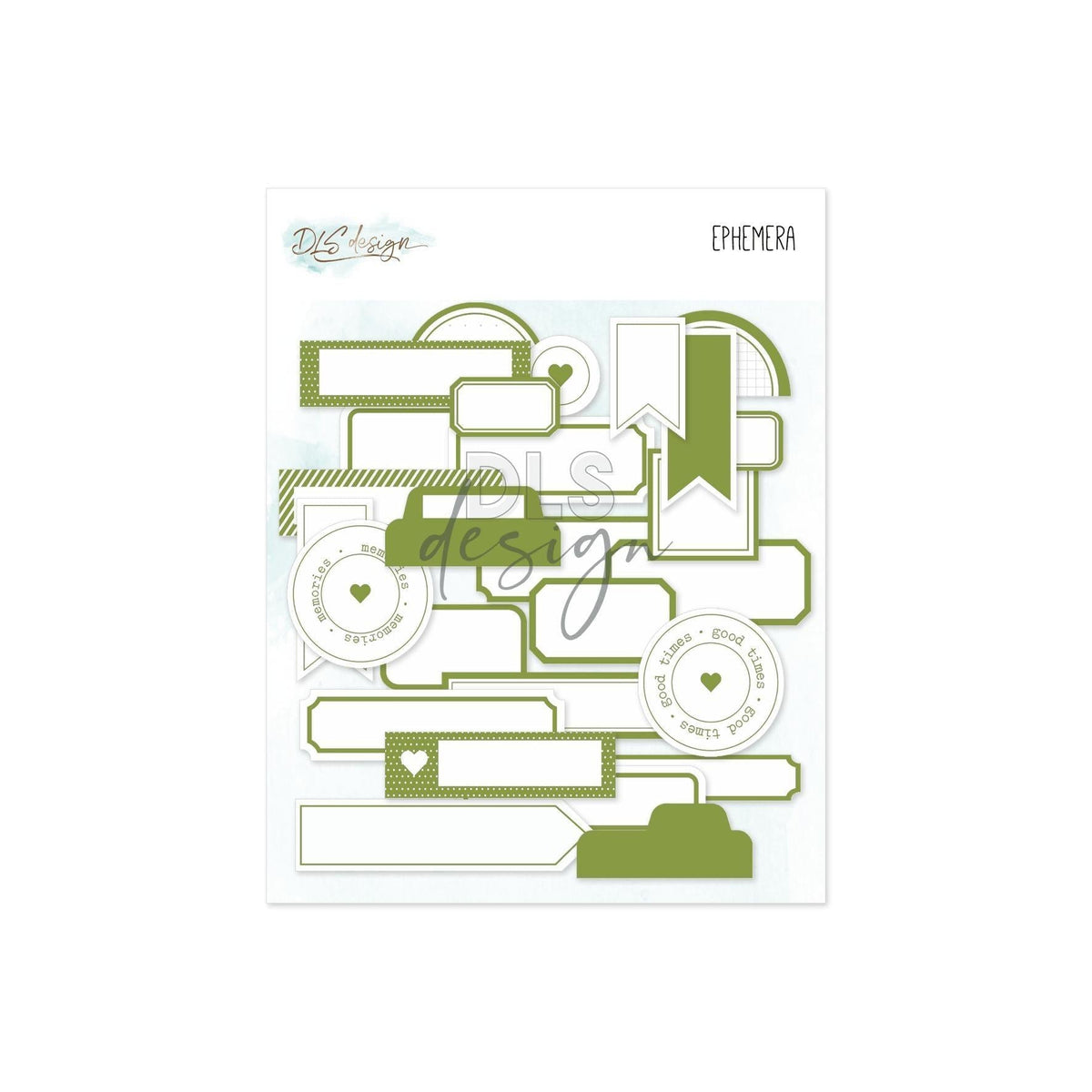 Ephemera Labels Olive