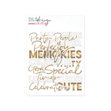 Ephemera Scripted Words Gold Foil