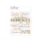 Ephemera Scripted Words Gold Foil