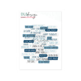 Ephemera Words Navy & Powder Blue