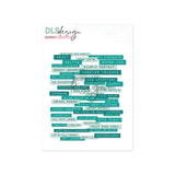 Ephemera Words Peacock & Mint