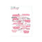 Ephemera Words Pink