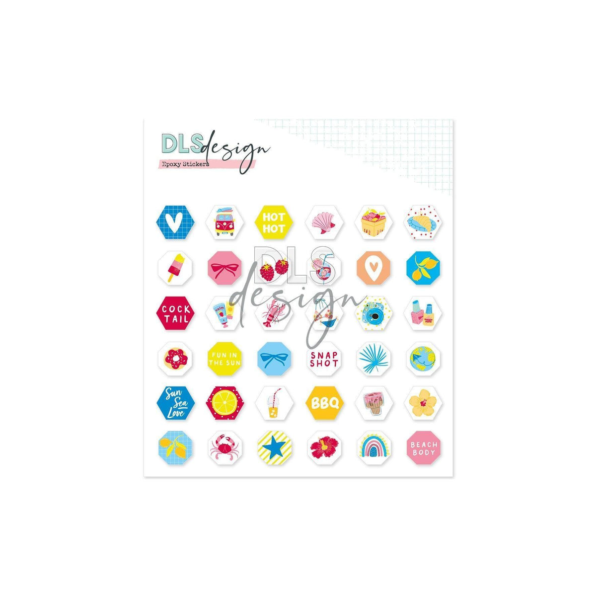Epoxy Stickers Fifteen Sun-kissed Moments