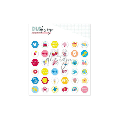 Epoxy Stickers Fifteen Sun-kissed Moments