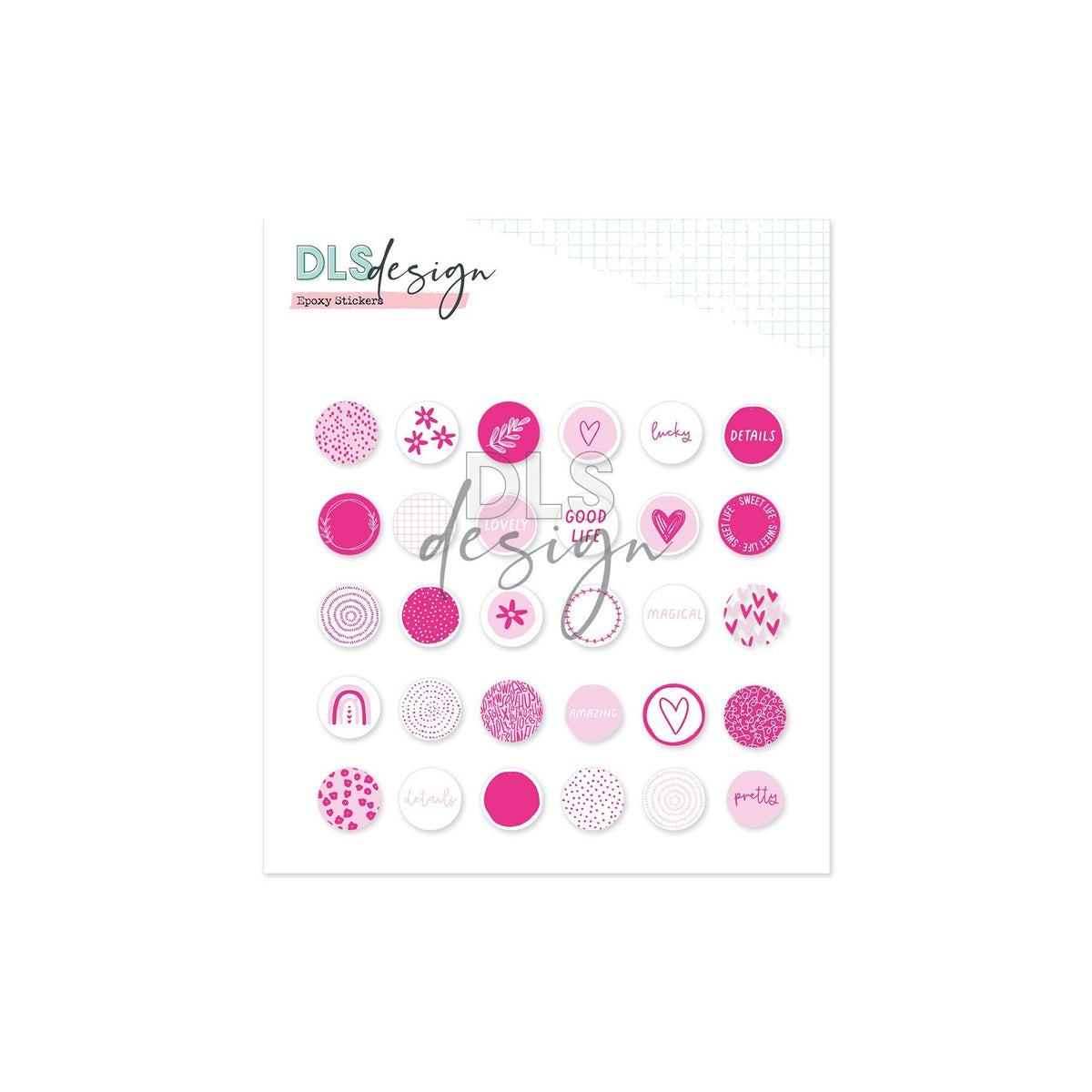 Epoxy Stickers Peony