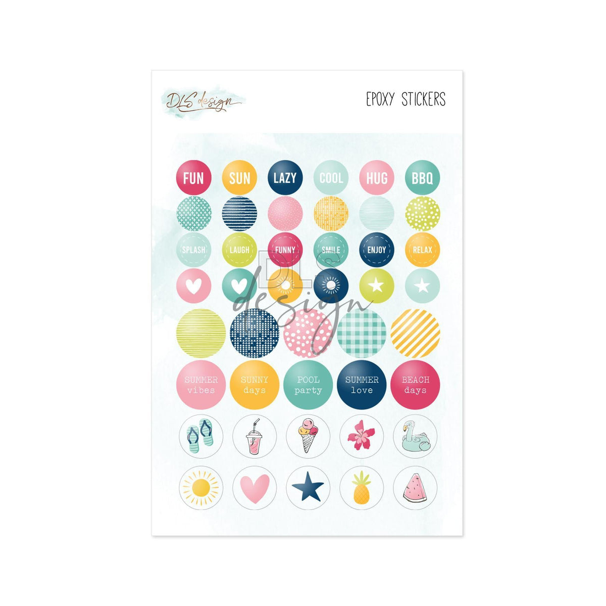 Epoxy Stickers Summer Stories