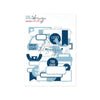 Essential Ephemera Labels Navy & Powder Blue