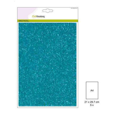 Glitter Cardboard Turquoise