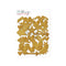 Gold Glitter chipboard shapes