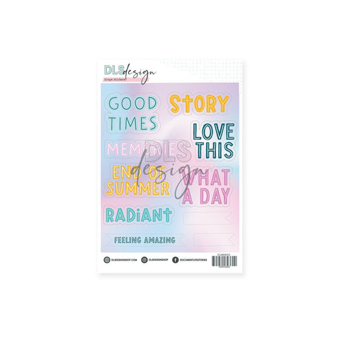 Holographic Shape Stickers Radiant