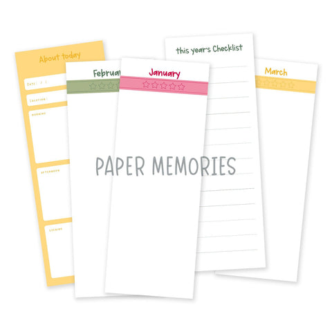 Journaling Cards 3x8" Bright Beginnings