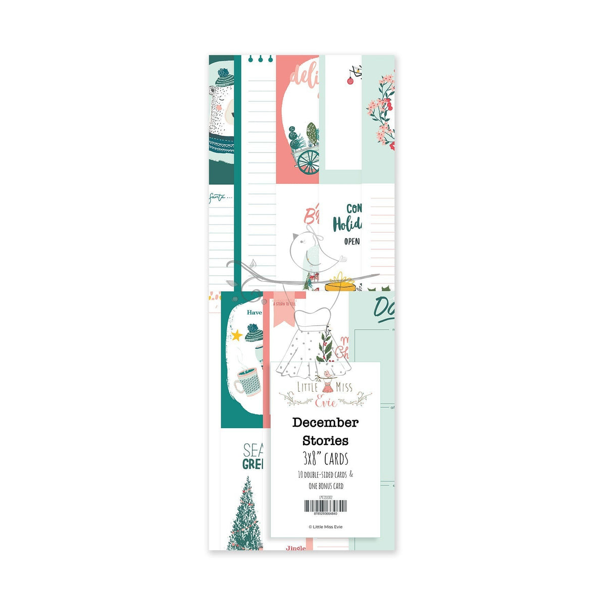 Journaling Cards 3x8" December Stories