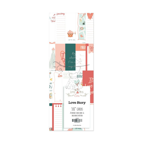 Journaling Cards 3x8" Love Story 2.0