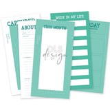 Journaling Cards 4x8" Essentials Peacock