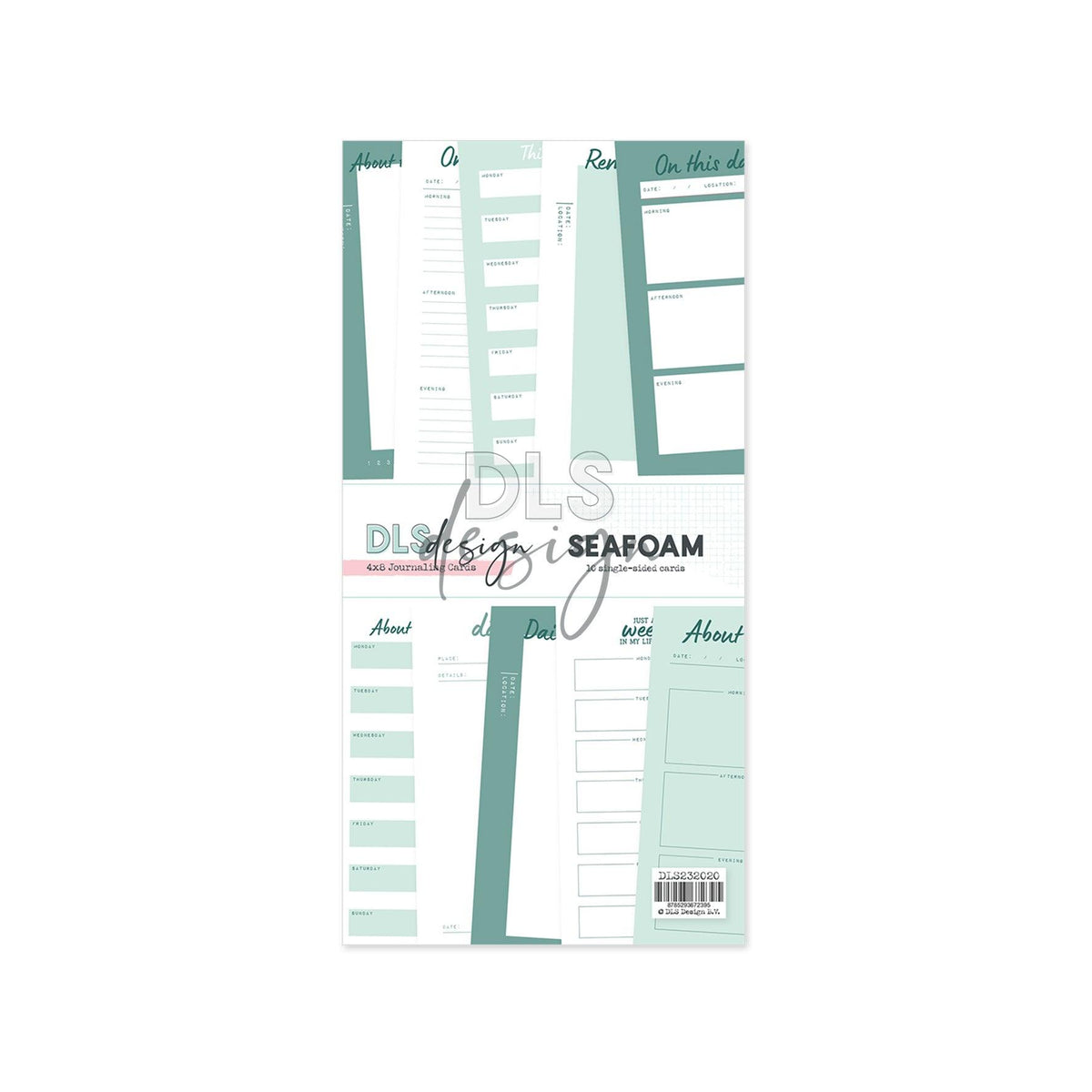 Journaling Cards 4x8" Essentials Seafoam