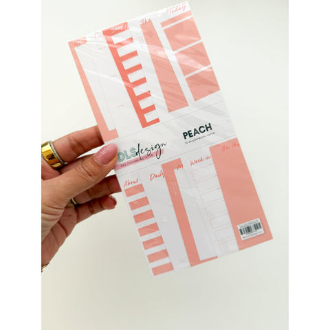 Journaling Cards 4x8" Peach