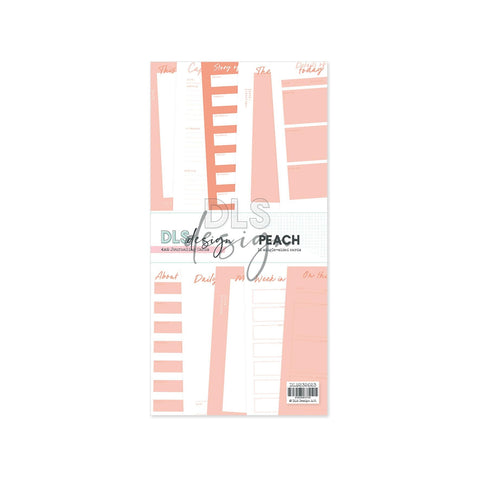 Journaling Cards 4x8" Peach