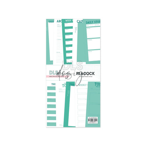 Journaling Cards 4x8" Peacock