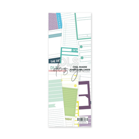 Journaling Paper Pad 3x8" Journaling Cards Cool Shades