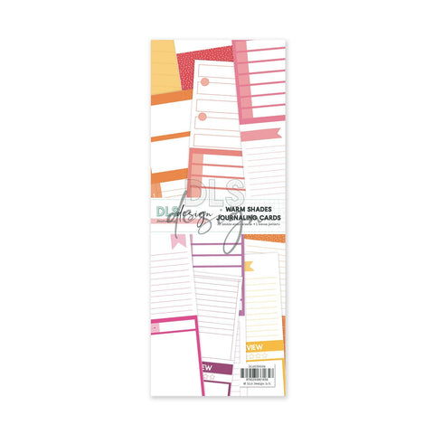 Journaling Paper Pad 3x8" Journaling Cards Warm Shades