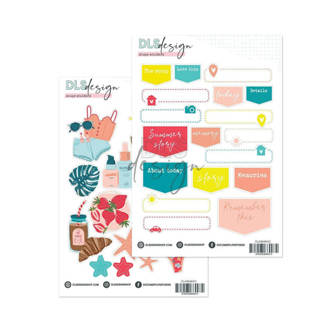 Journaling & Shape Stickers Fourteen Weeks Of Sunshine