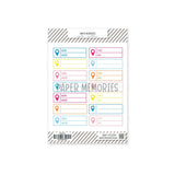 Journaling Shape Stickers Jet-Setter