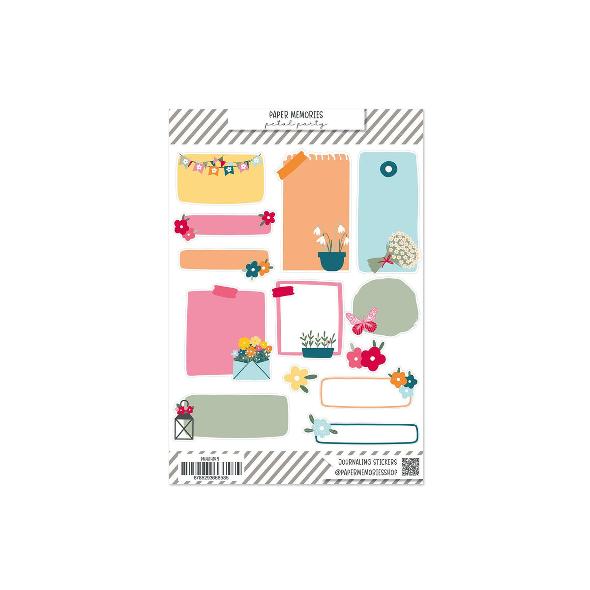 Journaling Shape Stickers Petal Party