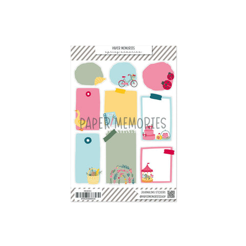 Journaling Shape Stickers Spring Memories