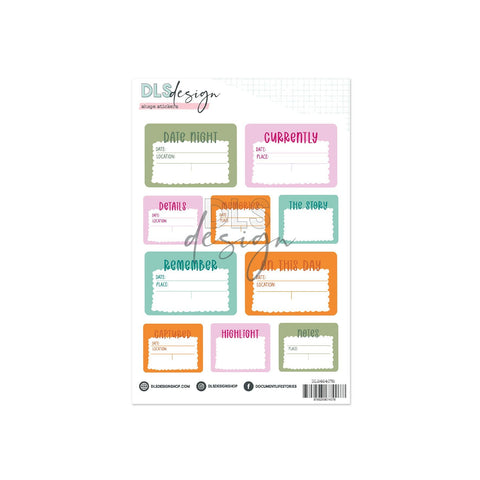 Journaling Stickers A Story Of Warm Moments