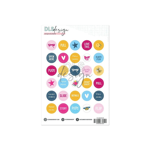 Journaling Stickers Circles Sixteen Golden Days