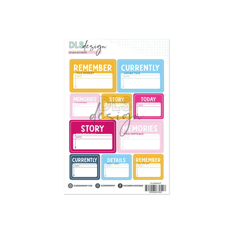 Journaling Stickers Sixteen Golden Days