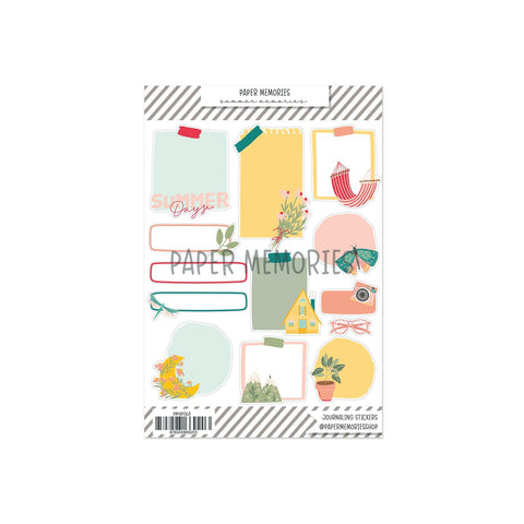 Journaling Stickers Summer Memories
