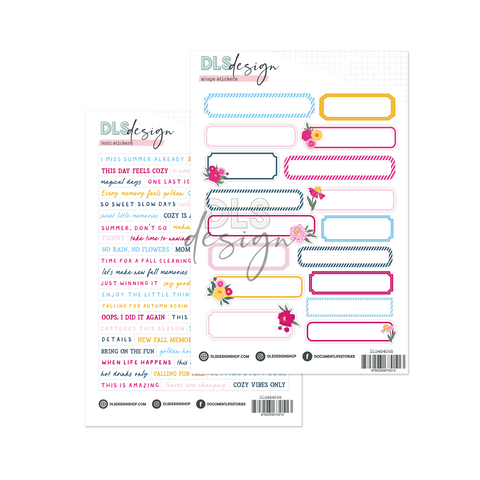 Journaling & Word Stickers Sixteen Golden Days