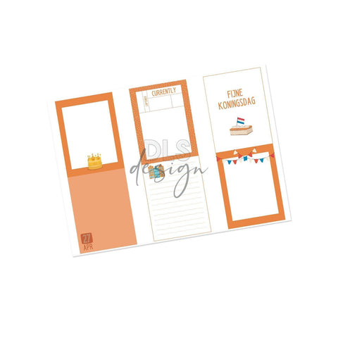 Koningsdag Journaling Cards