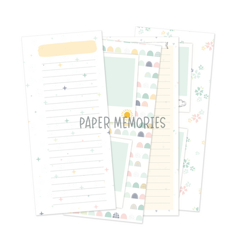 Life Story Insert 3x8" -  Goodnight Kisses Notes and Pictures add-on