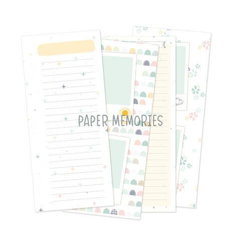 Life Story Insert 3x8" - Goodnight Kisses Notes and Pictures add-on