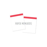 Life Story Insert 6x8" - Blank Highlight - Bright Red