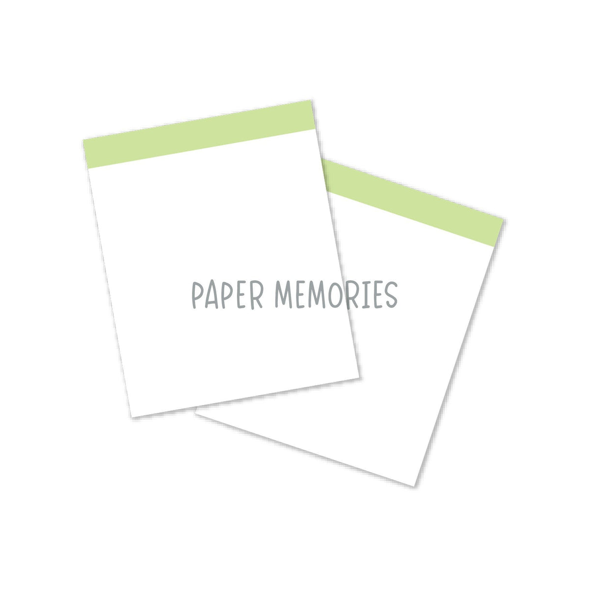Life Story Insert 6x8" - Blank Highlight - Pastel Green